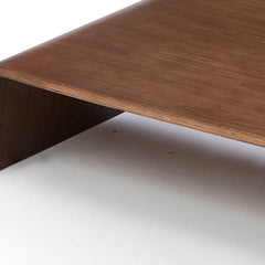 HomeRoots 11" Walnut Plywood Coffee Table