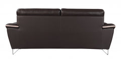 HomeRoots 36" Charming Brown Leather Sofa
