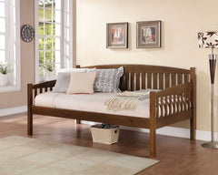 HomeRoots 42" X 80" X 37" Antique Oak Wood Daybed