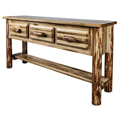 Montana Woodworks Glacier Country Collection Console Table w/ 3 Drawers