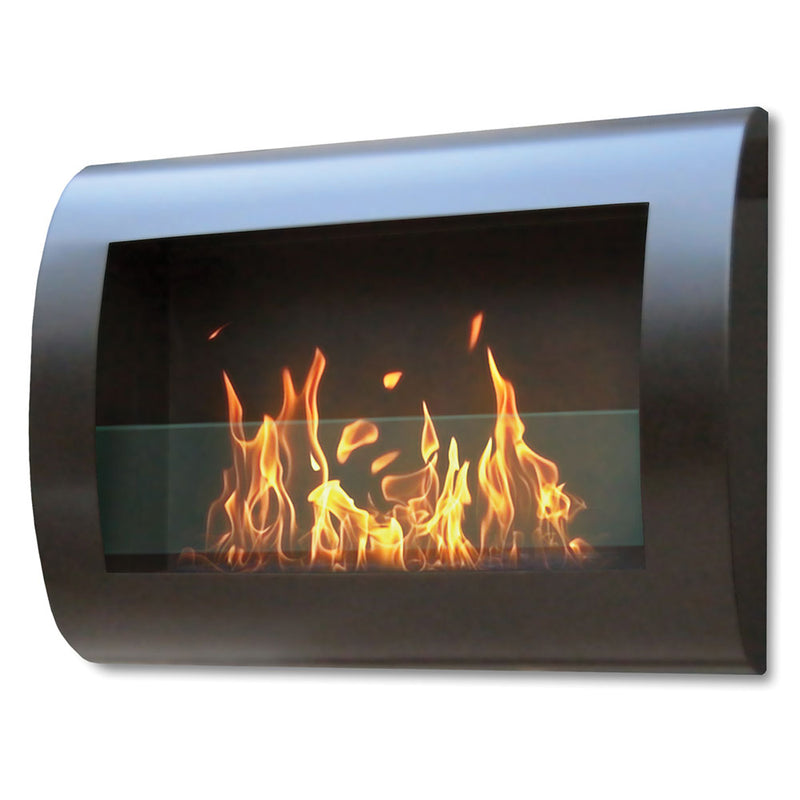 Anywhere Indoor Wall Mount Fireplace-Chelsea (black)