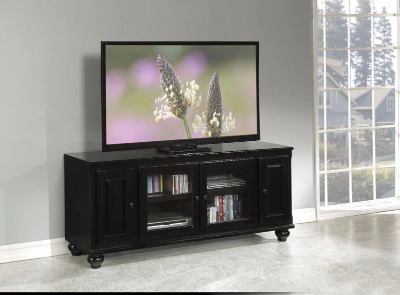 Benzara Smart Looking TV Stand, Black