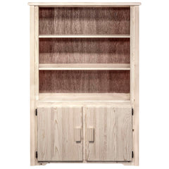 Montana Woodworks Homestead Collection Bookcase with Storage, Ready to Finish