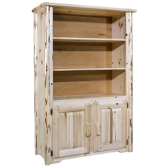 Montana Woodworks Montana Collection Bookcase with Storage, Ready To Finish