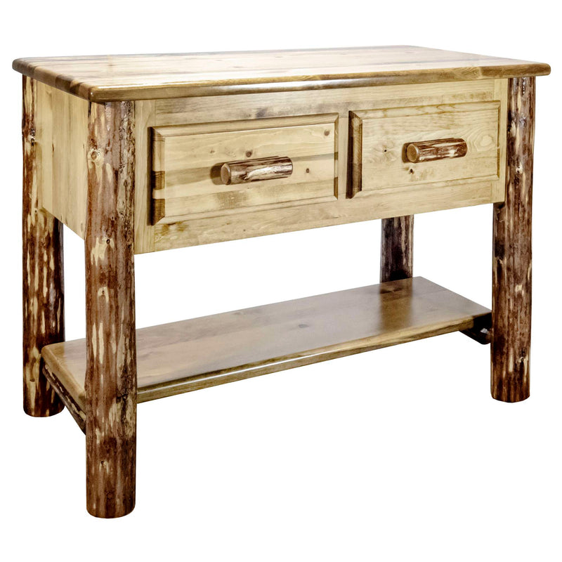 Montana Woodworks Glacier Country Collection Console Table w/ 2 Drawers