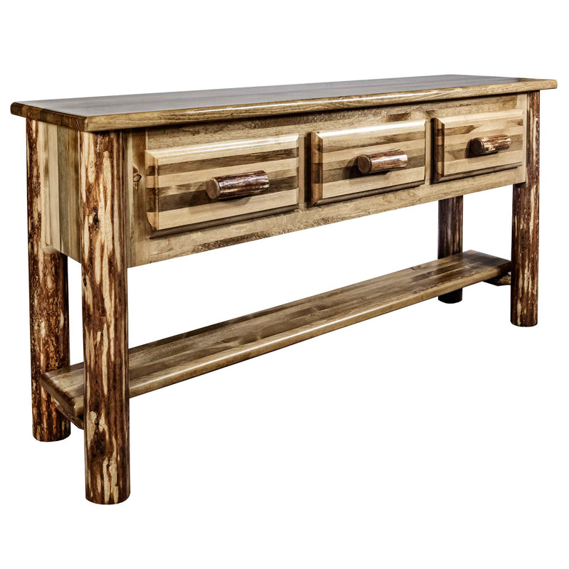 Montana Woodworks Glacier Country Collection Console Table w/ 3 Drawers